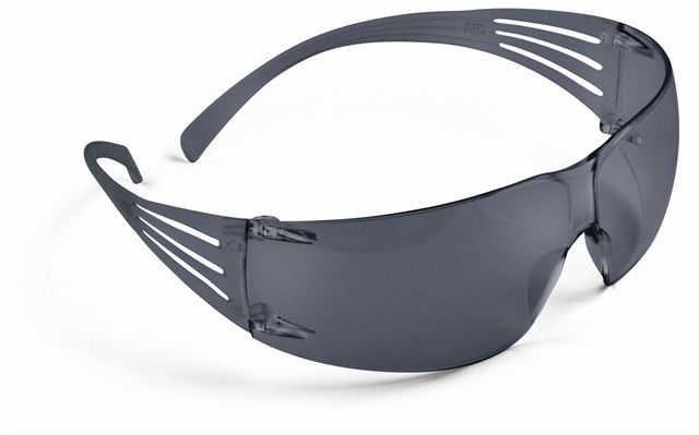 3M™SecureFit™, Protective Eyewear, SF203AS, Gray Anti-Scratch Lens - Latex, Supported